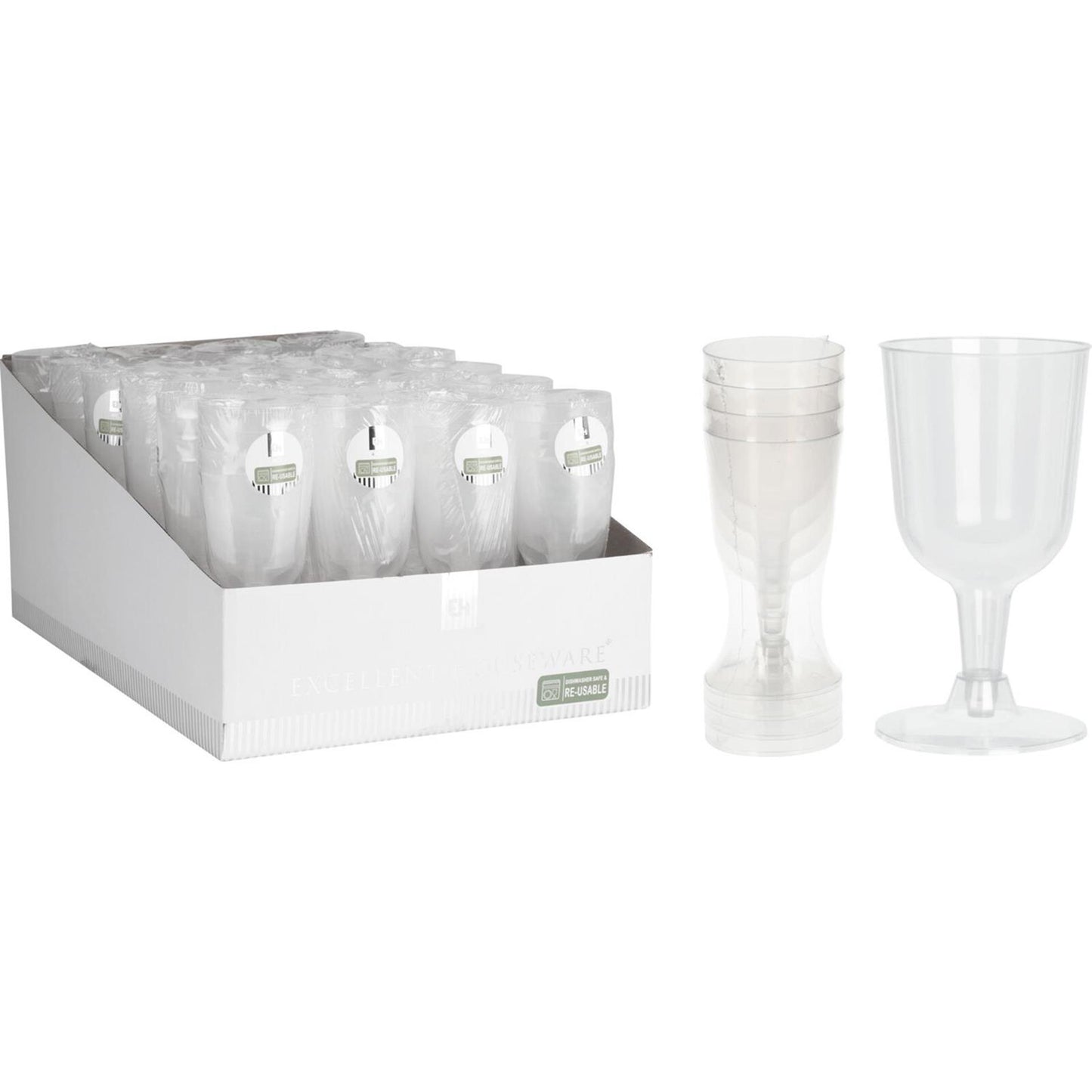 Eccellente casalingo bicchiere da vino in plastica da 160 ml set da 4 pezzi