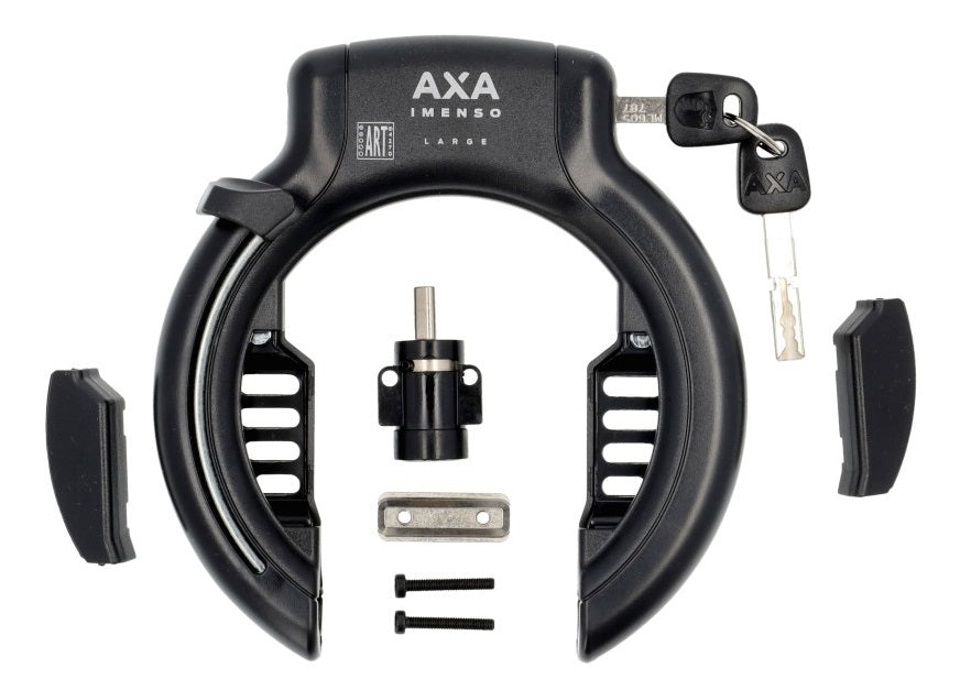Axa imenso grande (75 mm) Ringslot Art-2 Negro con Bosch Powertube Bes3 Ranura de batería OEM
