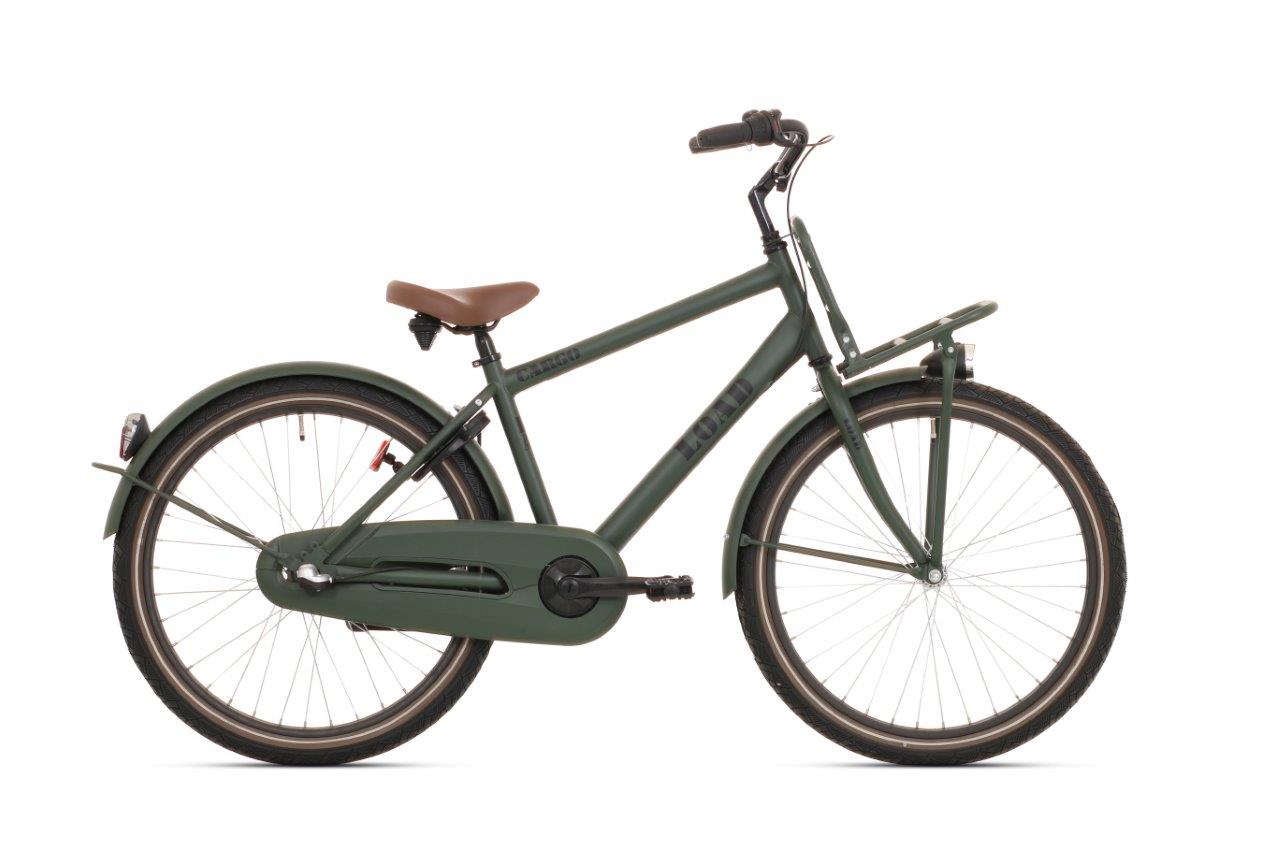 Bikefun Load 26 Boy Bike con 3 engranajes Remubo - Mat Kaki Green