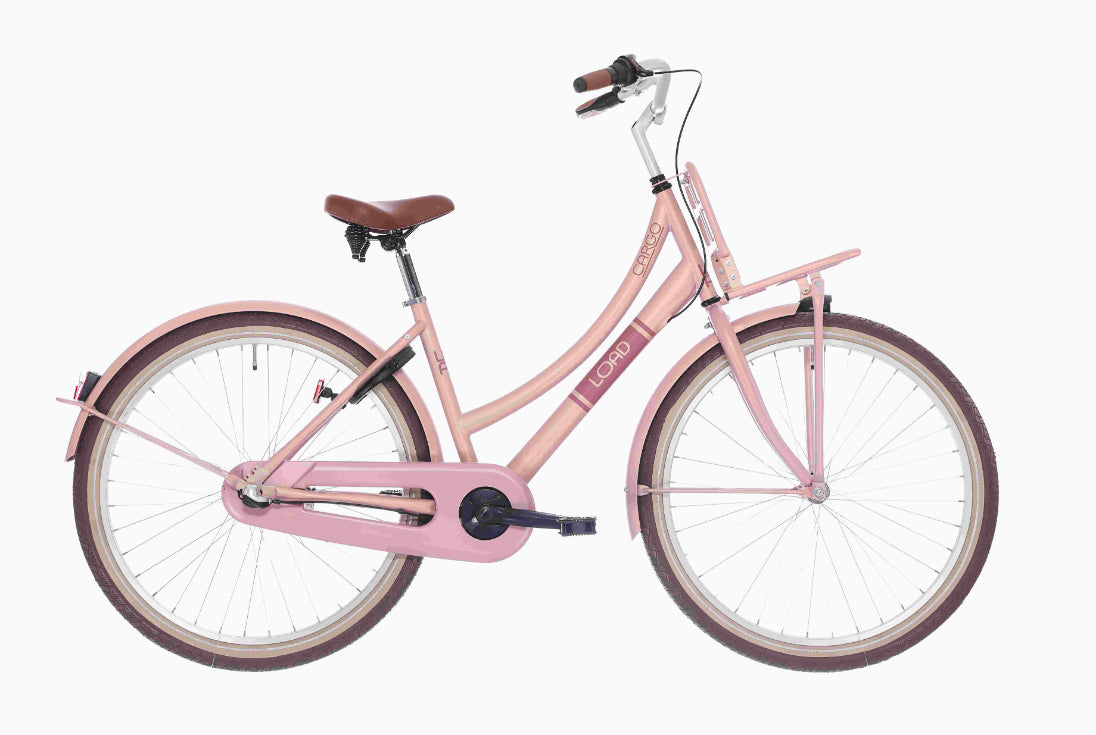 Bikefun - Bicicletta per bambini da 26 pollici con mozzo freno Nexus a 3 velocità, rosa mogano