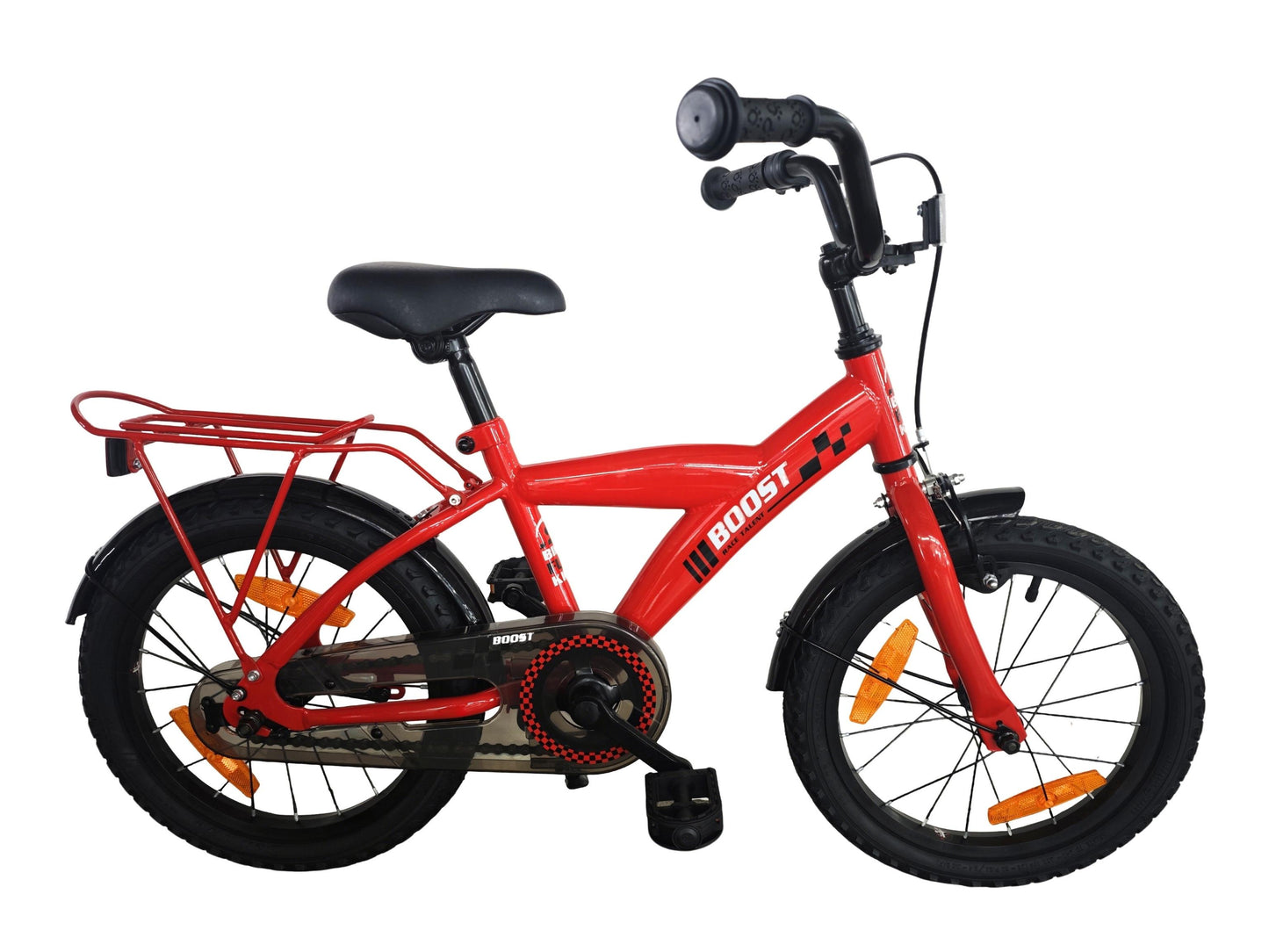 Bikefun bicicleta para niños boost 16 pulgadas con buje de freno - rojo