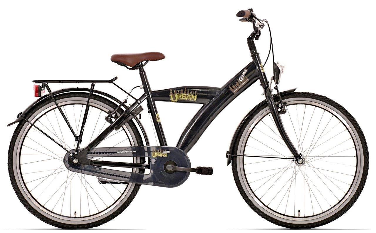 Bikefun Bicicletta per bambini Urban City 26 pollici con mozzo freno Nexus 3 marce - Nera