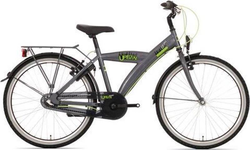 Bikefun Bicicletta per bambini Urban City 26 pollici con mozzo freno Nexus 3 marce - Titanio