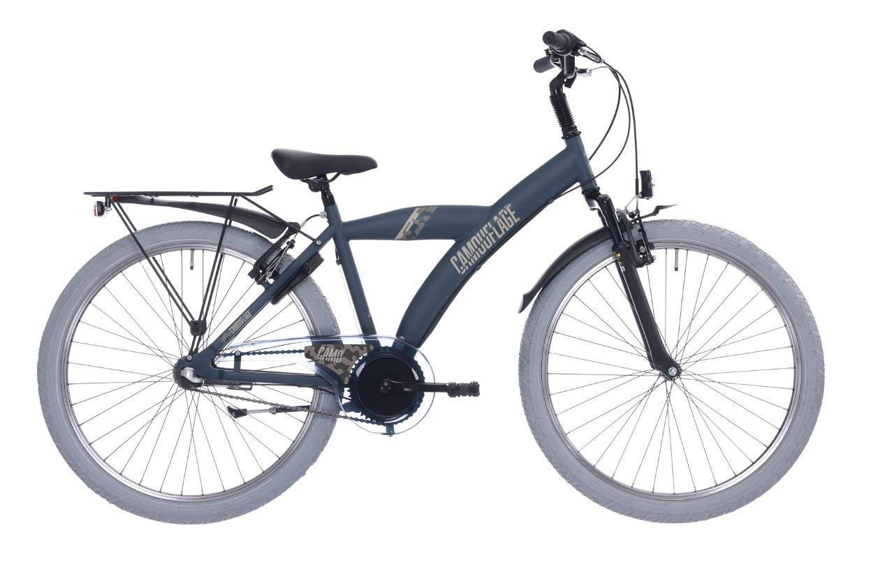 Bikefun per bambini Bike 26 Bike divertente mimetica con Shimano Nexus 3 - Matt Dark Green