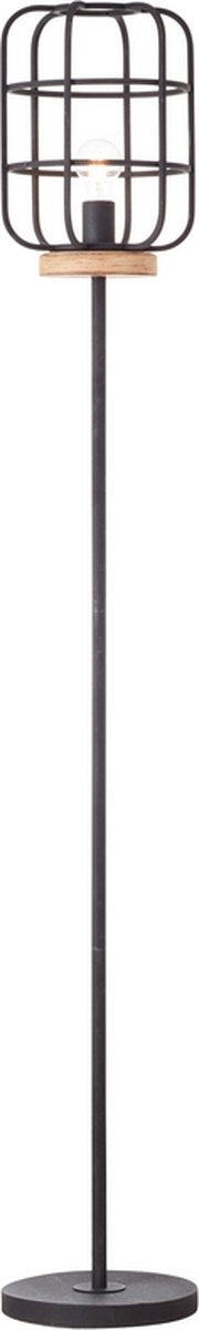 Brilliant Gwen - lampada da terra - 1xe27 - max 60w - legno nero