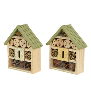 Casetta per insetti in legno di abete rosso 2 assortiti | 3 pezzi