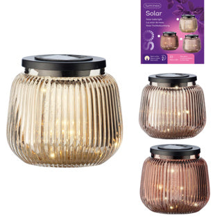 No brand Lampara de mesa solar led ip44 13 cm 3 surtidos | 3 piezas