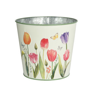 Maceta zinc exterior dia 13,3 cm h 11,5 cm | 4 piezas
