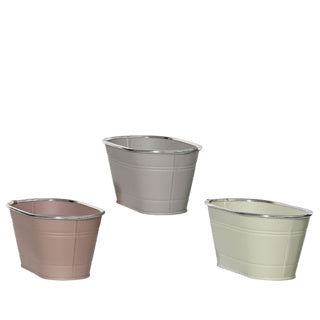 Flowerpot Zinc 3 surti 28x14x12.5cm
