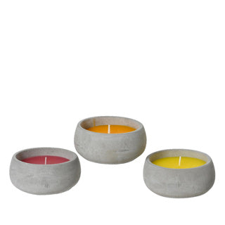 Cera per candele alla citronella 3 assortiti da esterno | 4 pezzi