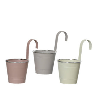 Flowerpot Zinc 3 Surti Slide 14 cm H 24 cm