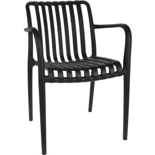 Silla de jardín plástico negro