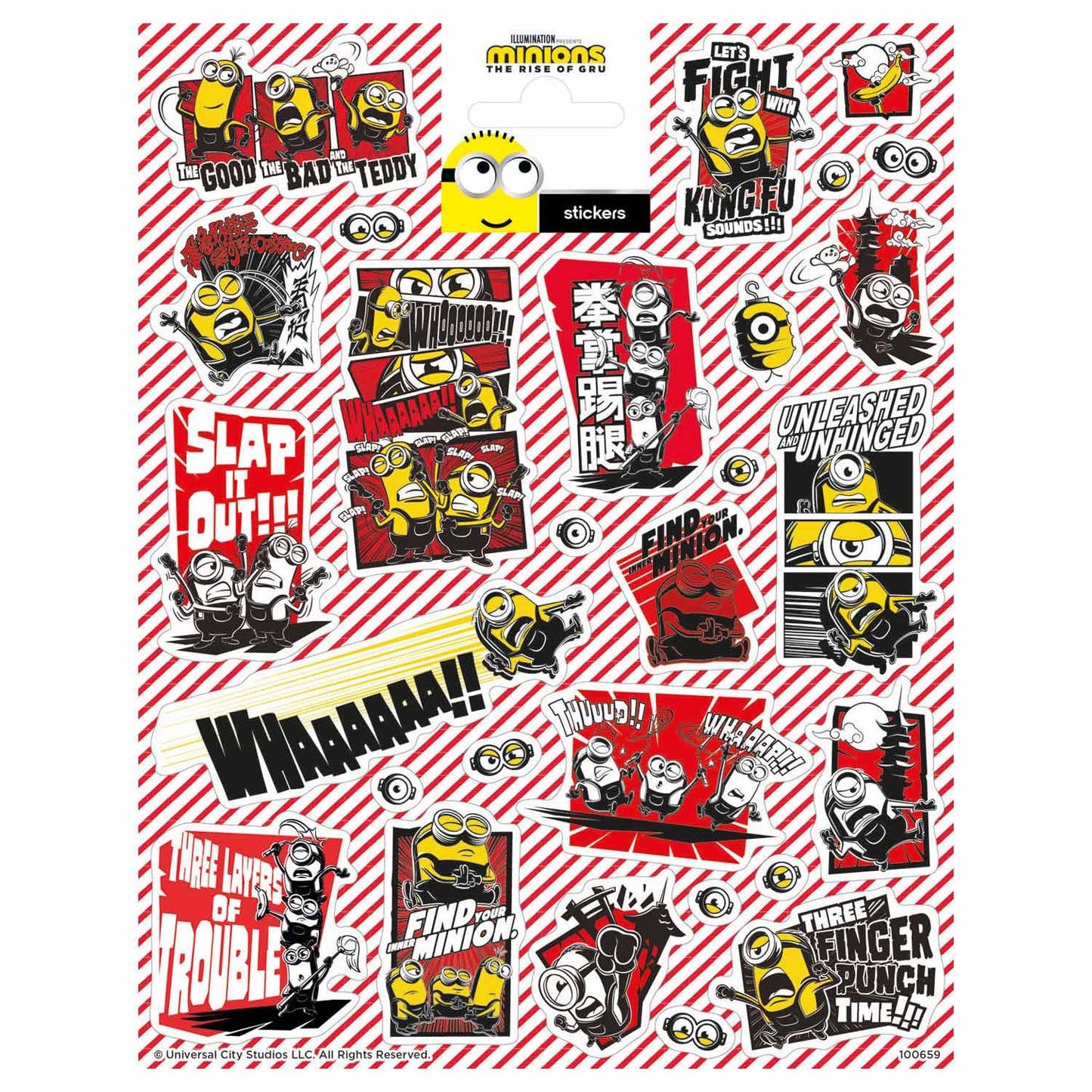 Totum stickervel servi