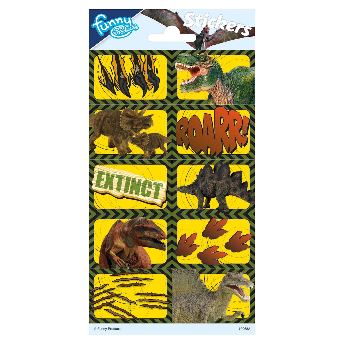 Foglio adesivo Totum dinosauri