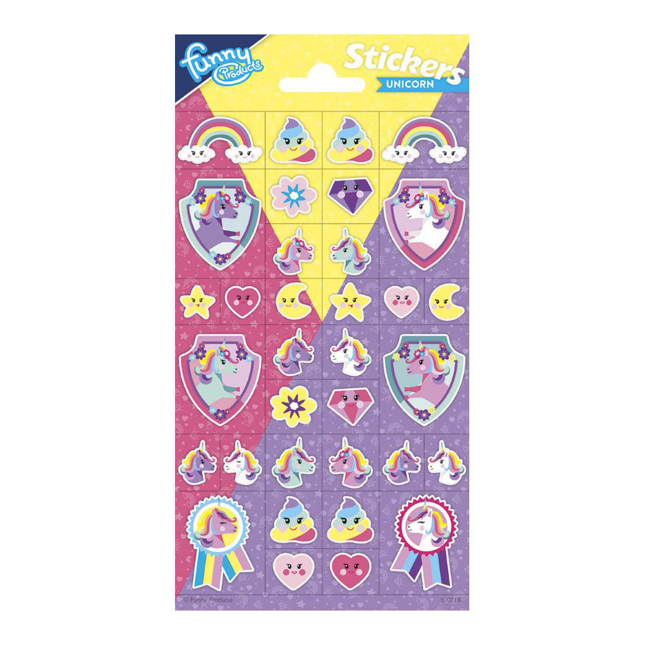 Totum Stickervel glitter unicorno