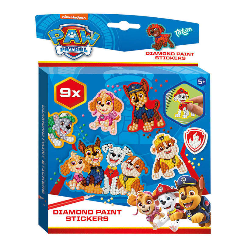 Totum paw partol pegatinas de diamantes juego de manualidades