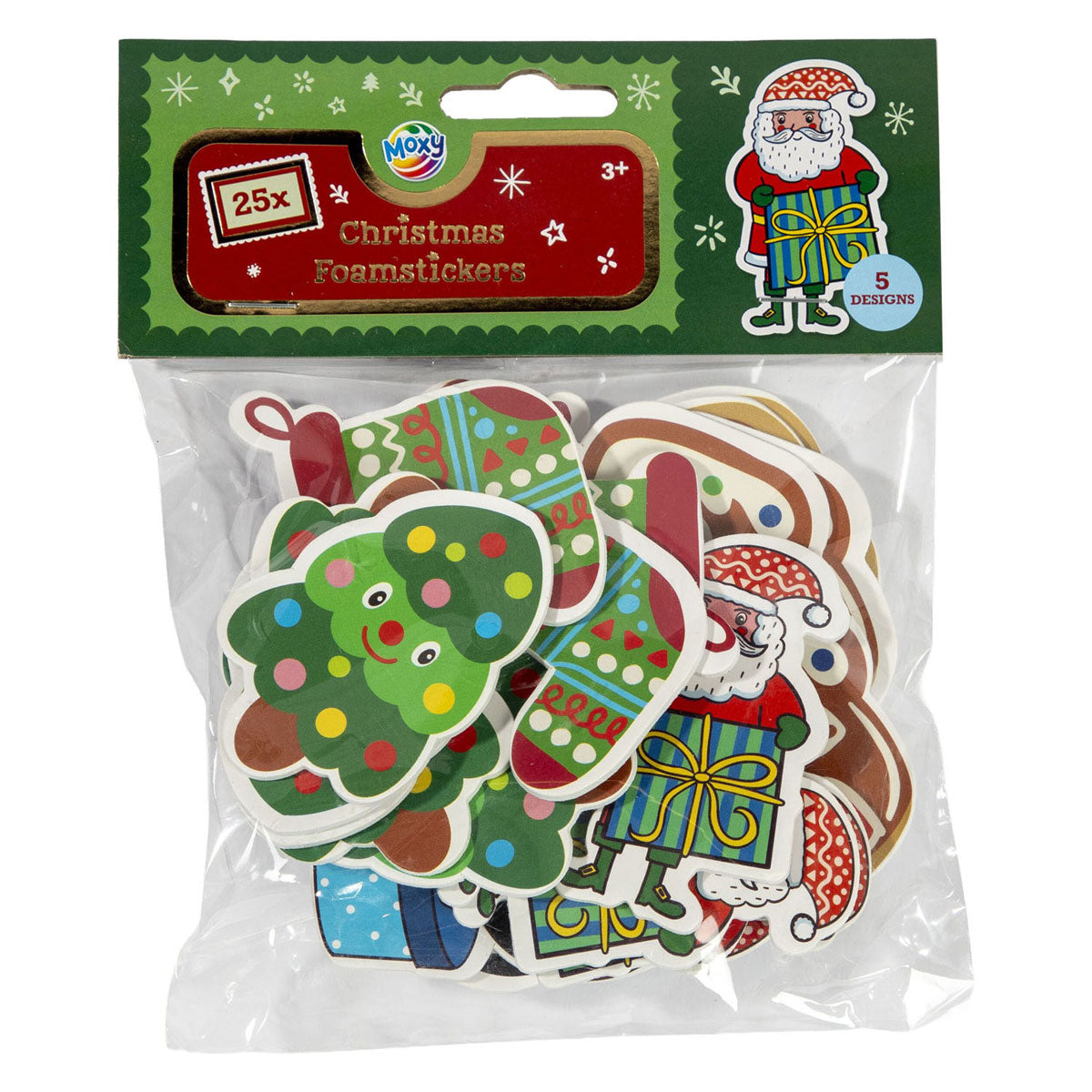 Pegatinas de espuma de grupo de manualidades creativas Navidad - 25 uds.