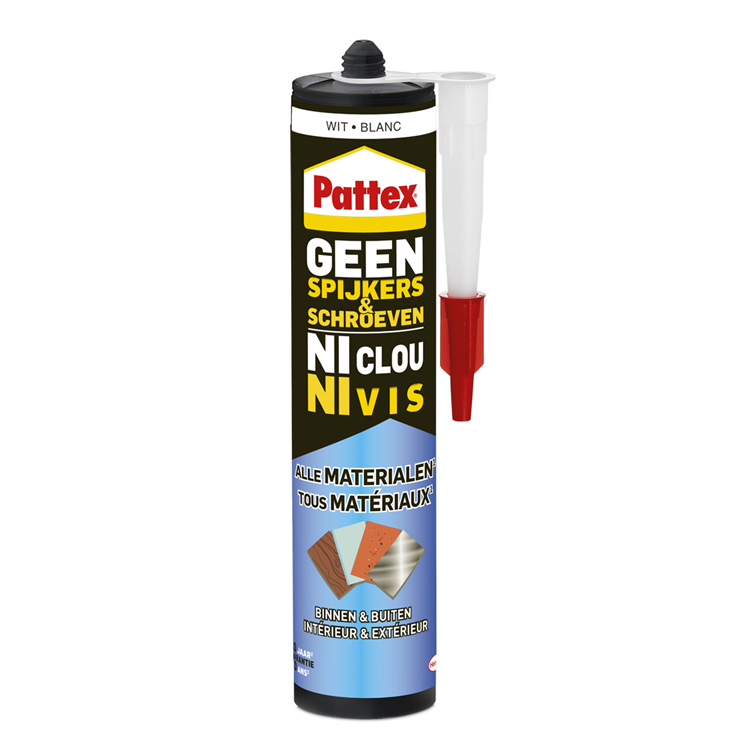 Pattex 1066001 - sin clavos ni tornillos interior-exterior blanco 390g | 12 piezas
