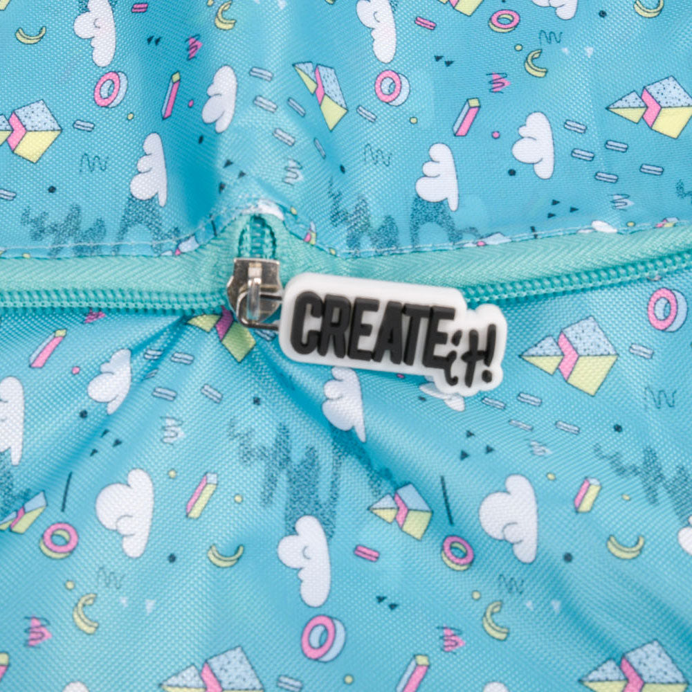 Crea! Poptastic pieghevole shopper turchese