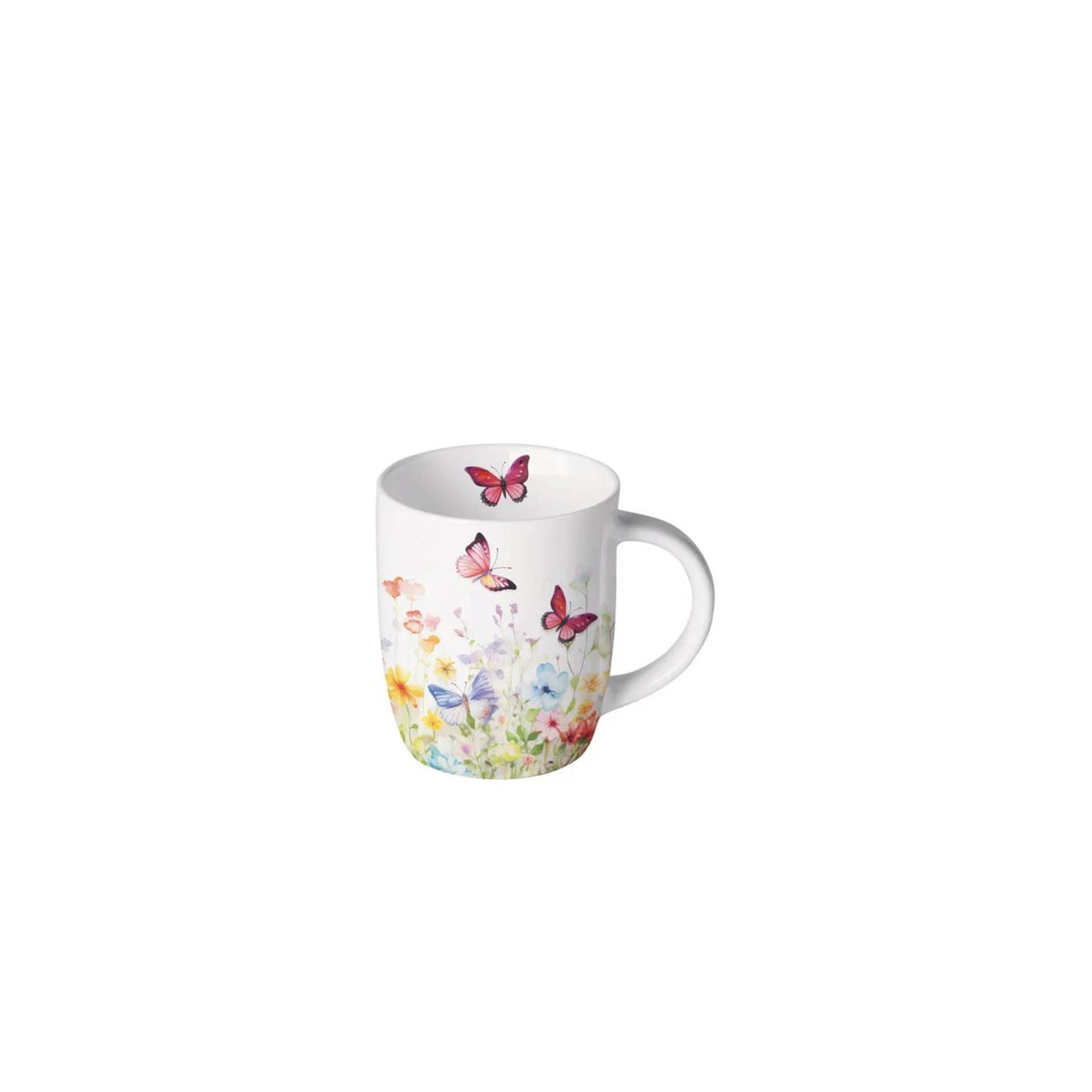 Taza Ambiente 0,2l mariposas en el campo blanco