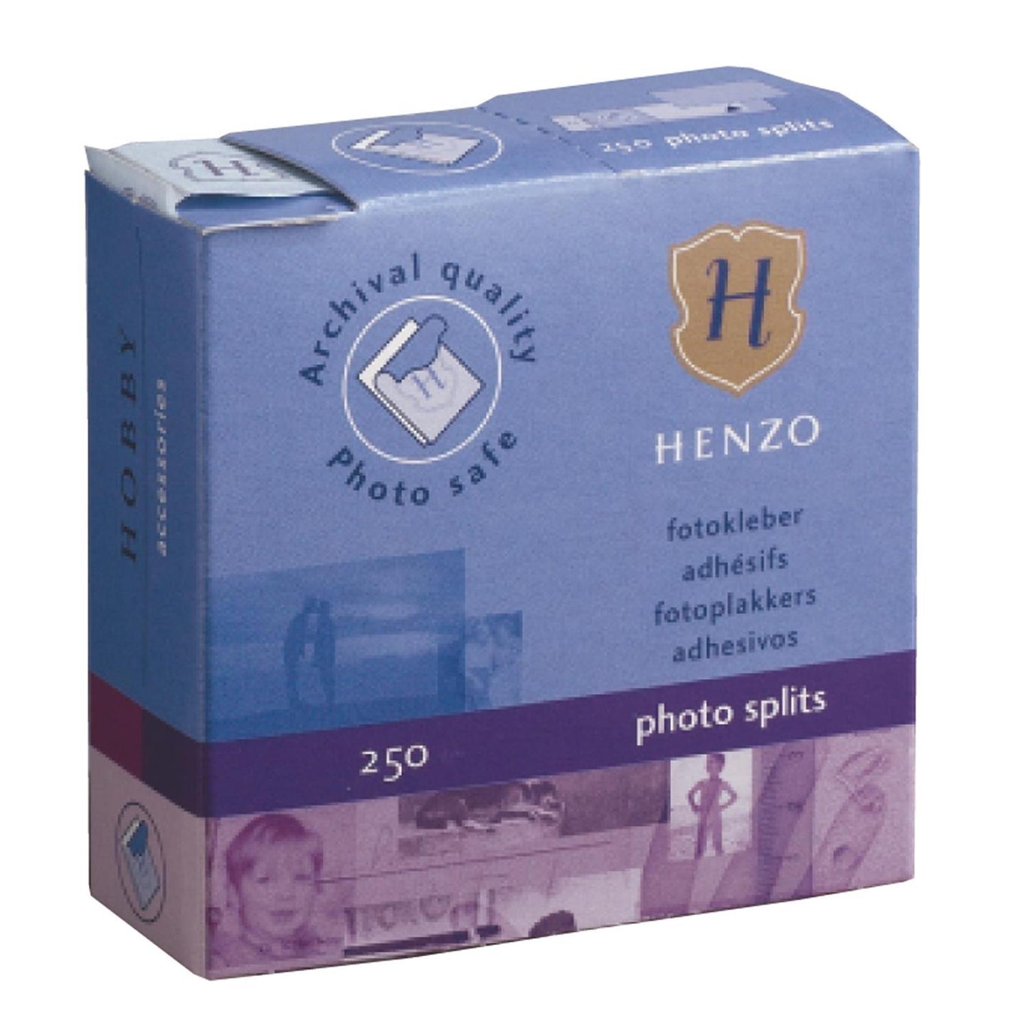 Henzo pegatinas fotográficas caja de 250 uds.