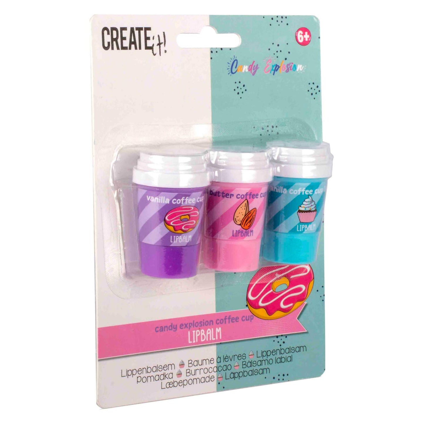 ¡Créalo! Bálsamo labial Candy Explosión, 3 uds.