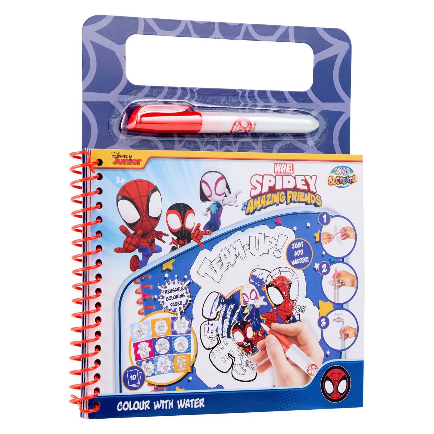 Libro para colorear de agua de araña canenco