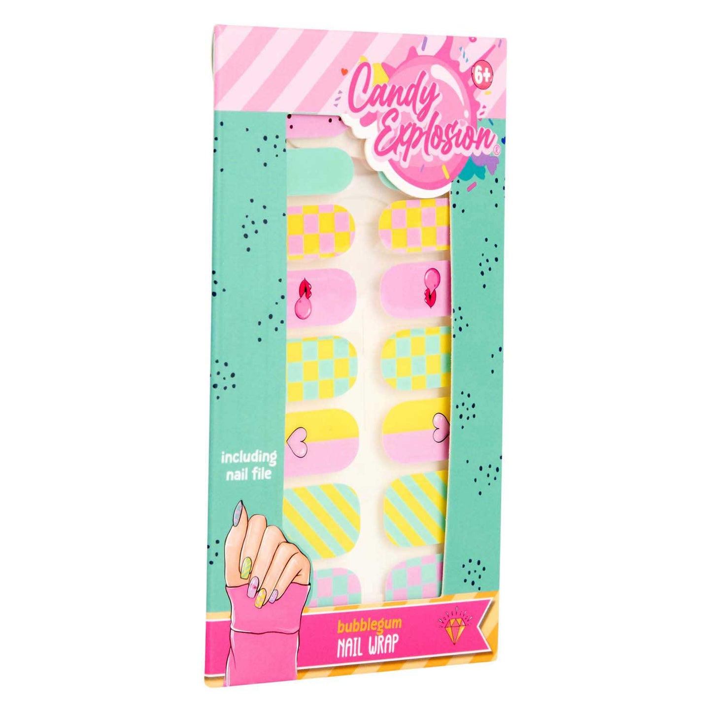 ¡Canenco lo crea! pegatinas de uñas artificiales de explosión de caramelo