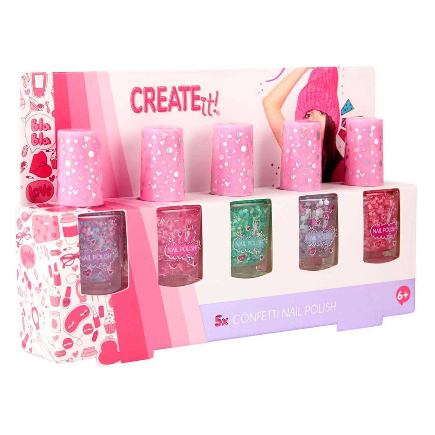 ¡Canenco lo crea! confeti de esmalte de uñas - 5 uds.