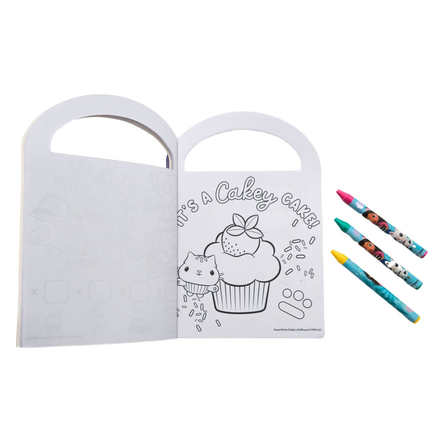 Libro de actividades de la casa de muñecas de Canenco Gabby.