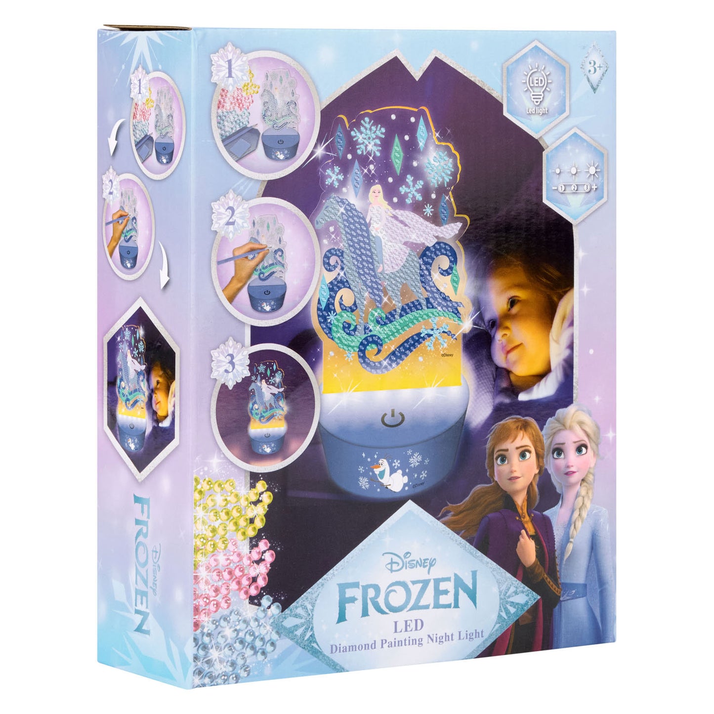 Lampada da notte con pittura a diamante Frozen di Canenco