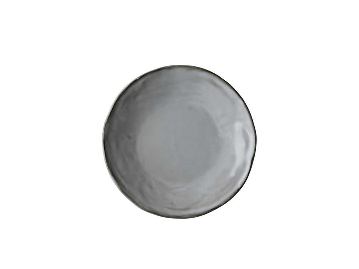 Dutch rose organic bord ø17cm licht grijs doos a 4 stuks