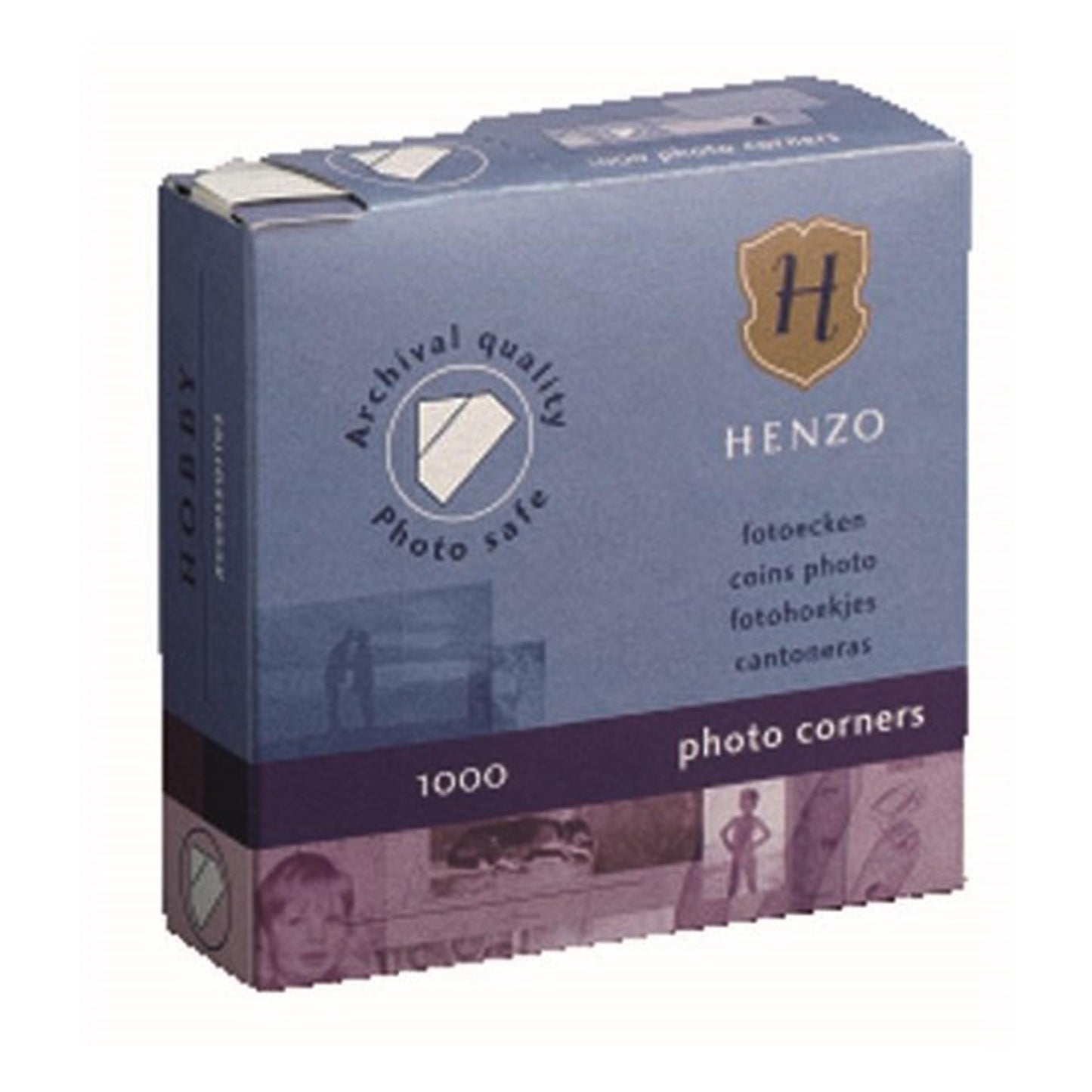 Caja de rincones fotográficos Henzo de 1000 uds.