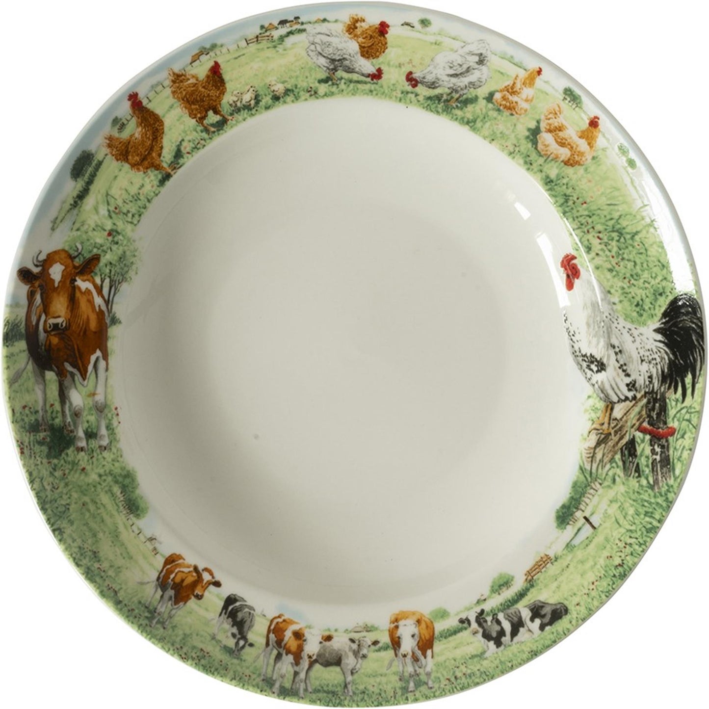 Wiebe van der Zee Wiebe's Farm plato hondo vaca pollo 6uds
