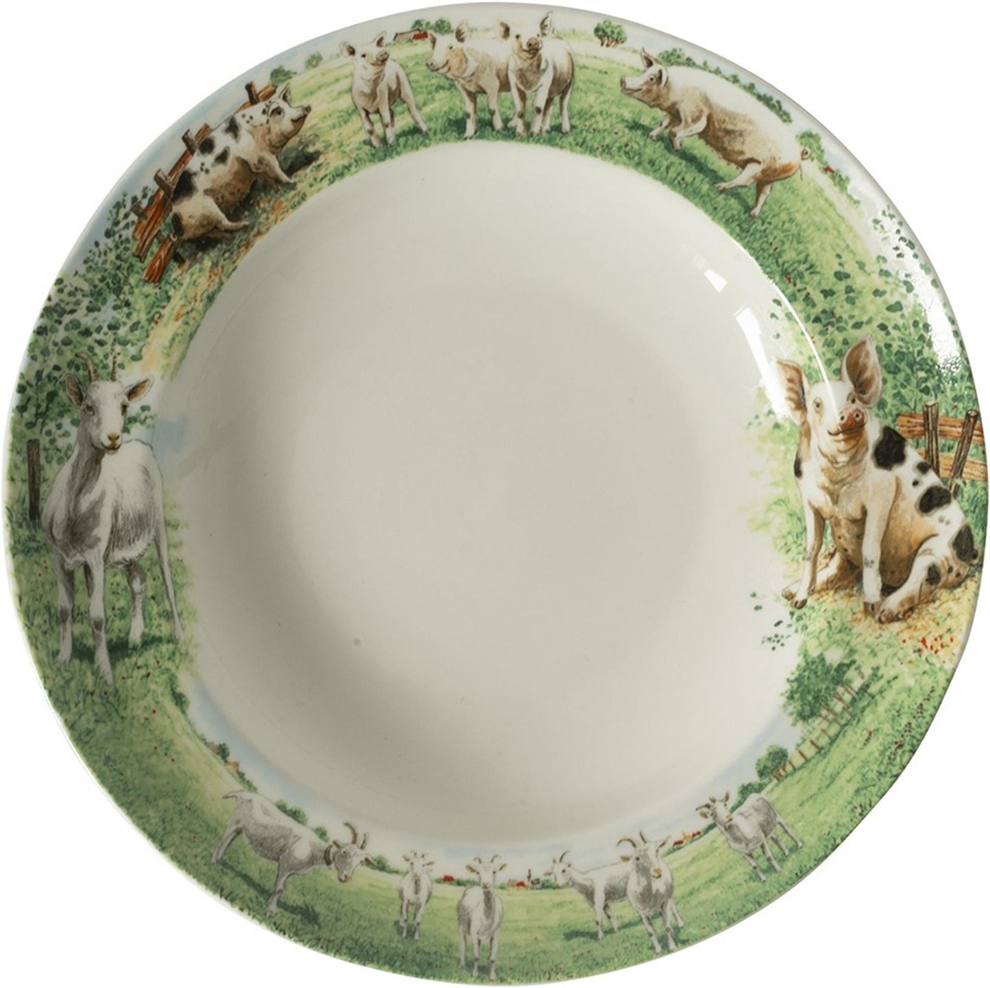 Wiebe van der Zee Wiebe's Farm plato hondo cabra cerdo 6uds