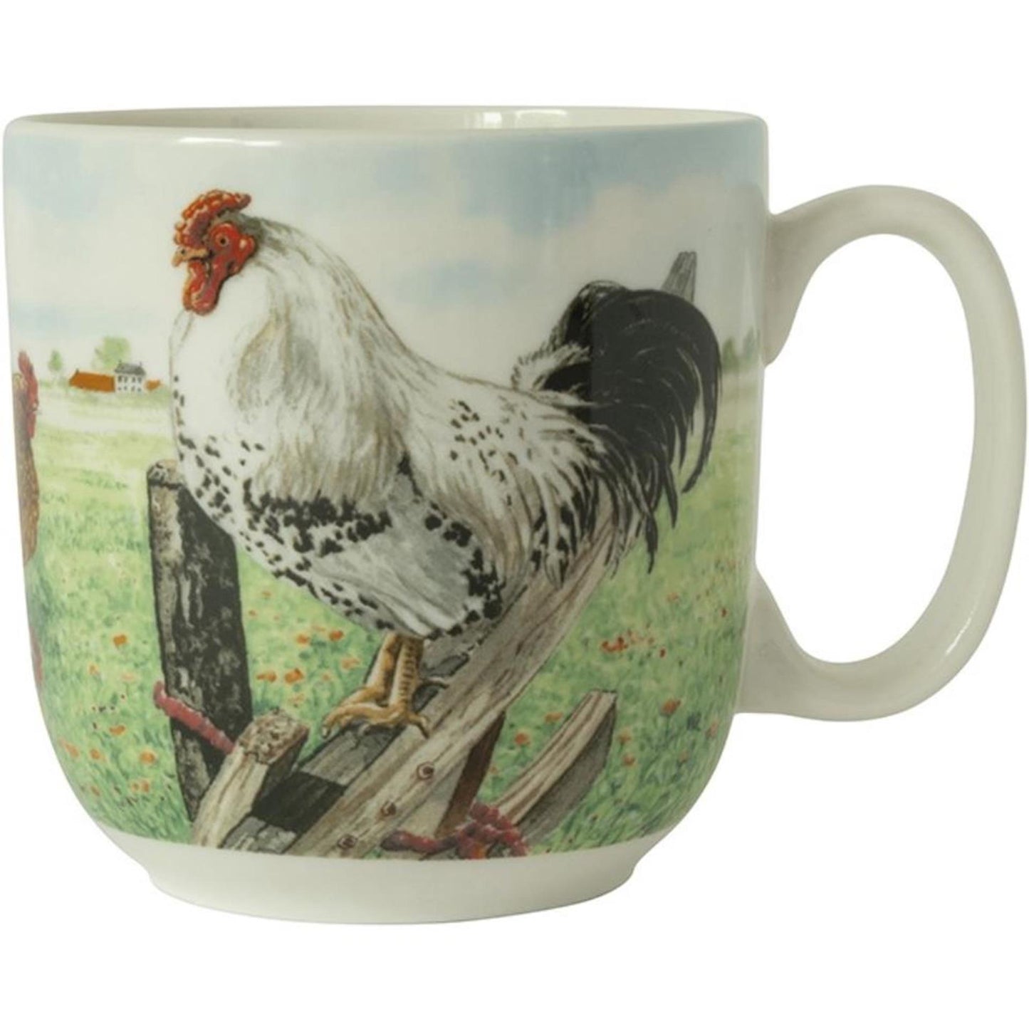 Wiebe van der zee wiebe's farm beker xl kip 410ml doos a 6 stuks porselein