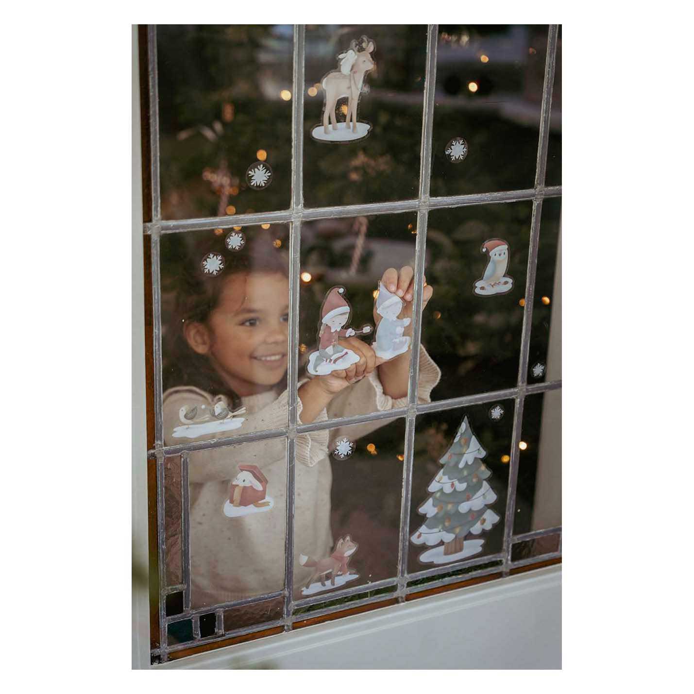 Bambolino juguetes pegatinas navideñas para ventanas