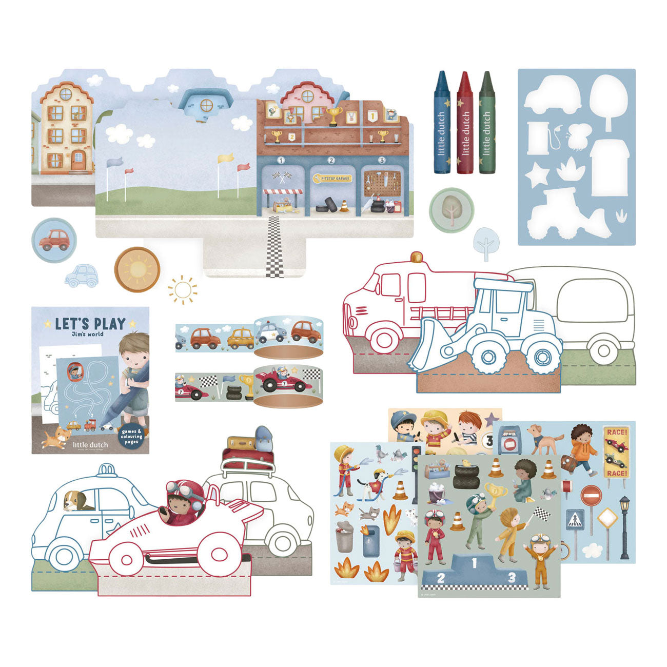 Piccola valigia colorata olandese Jim Vehicles