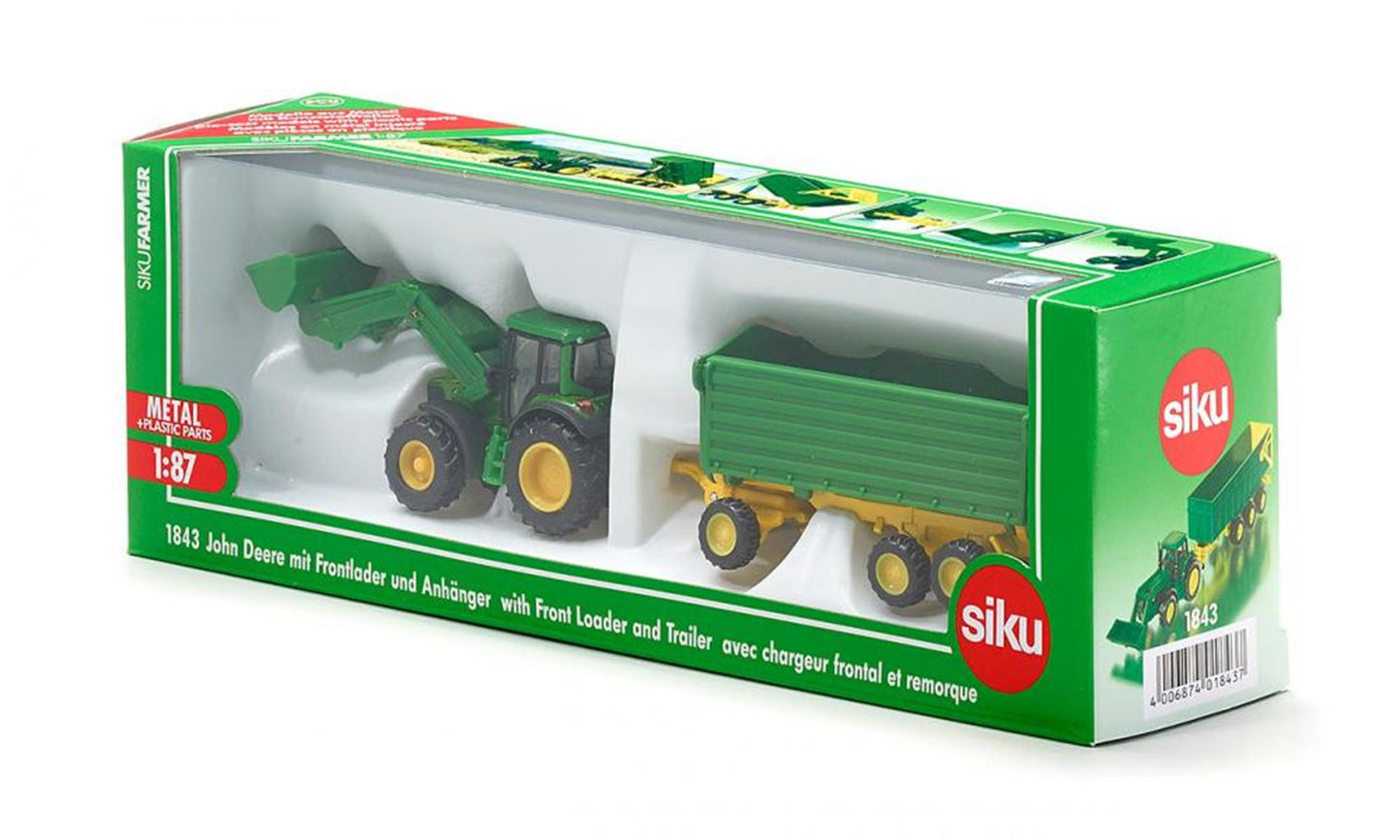 Siku 1843 John Deere con trailer 1:87