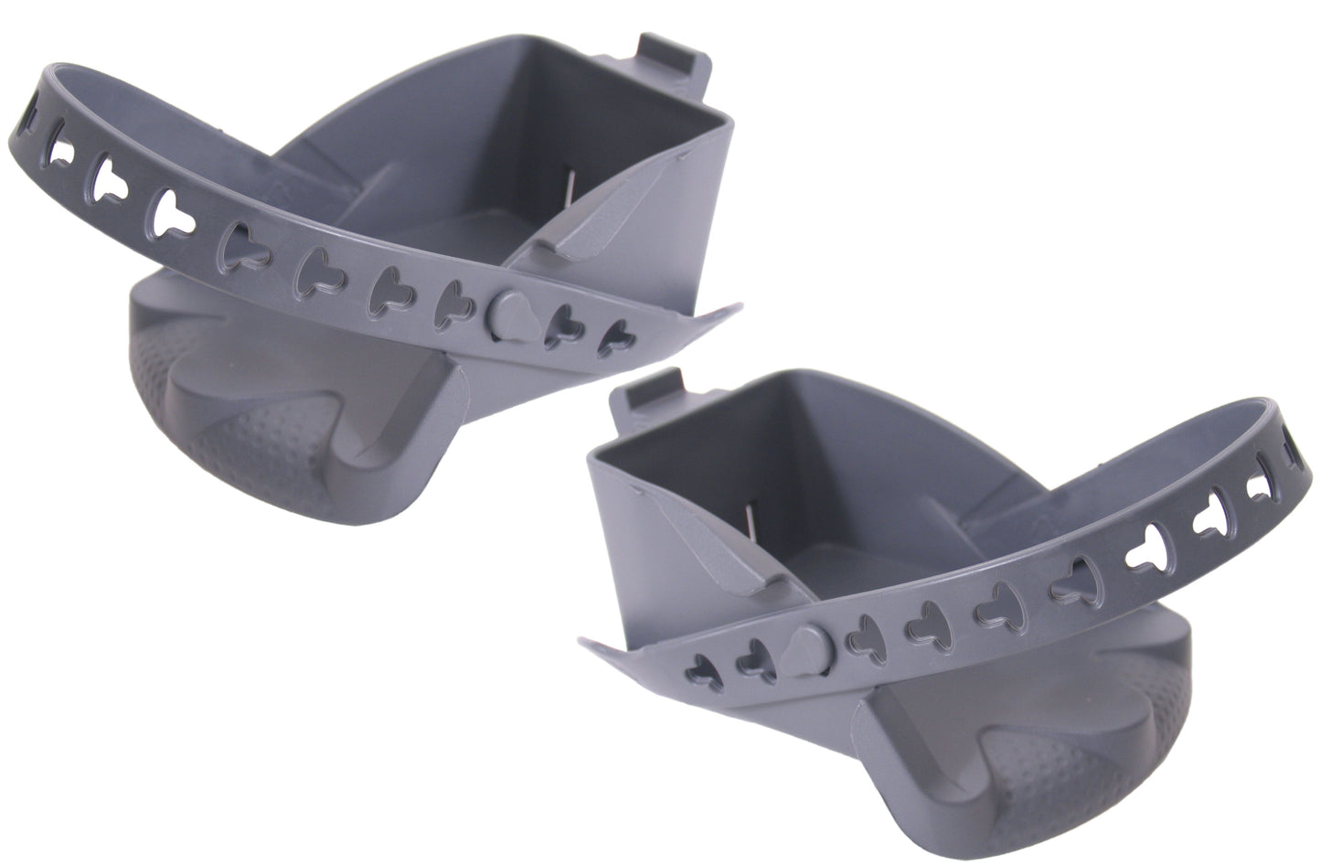 Polisport footrest set con cinghie bilby junior grigio scuro