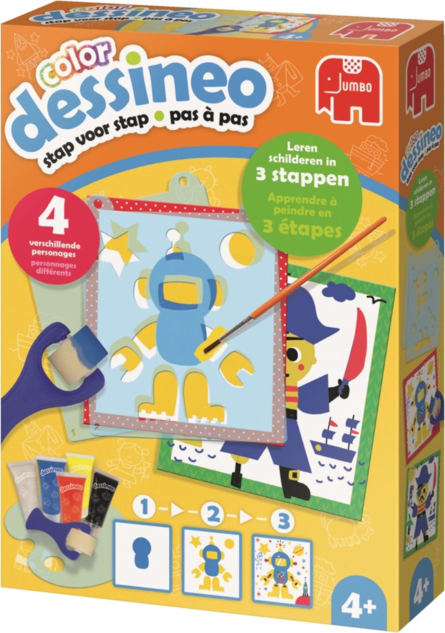 Personaggi di pittura Jumbo dessineo