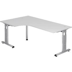 Bach scrivania angolare hammerer vos82 e d melaminico 200x120cm bianco