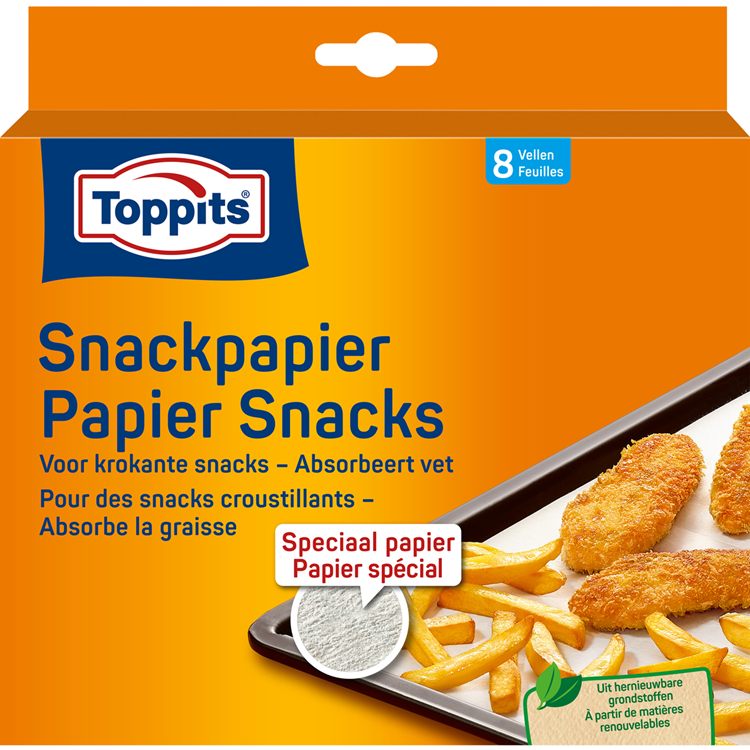 Toppits 1067534 - carta snack 8 fogli | 10 pezzi