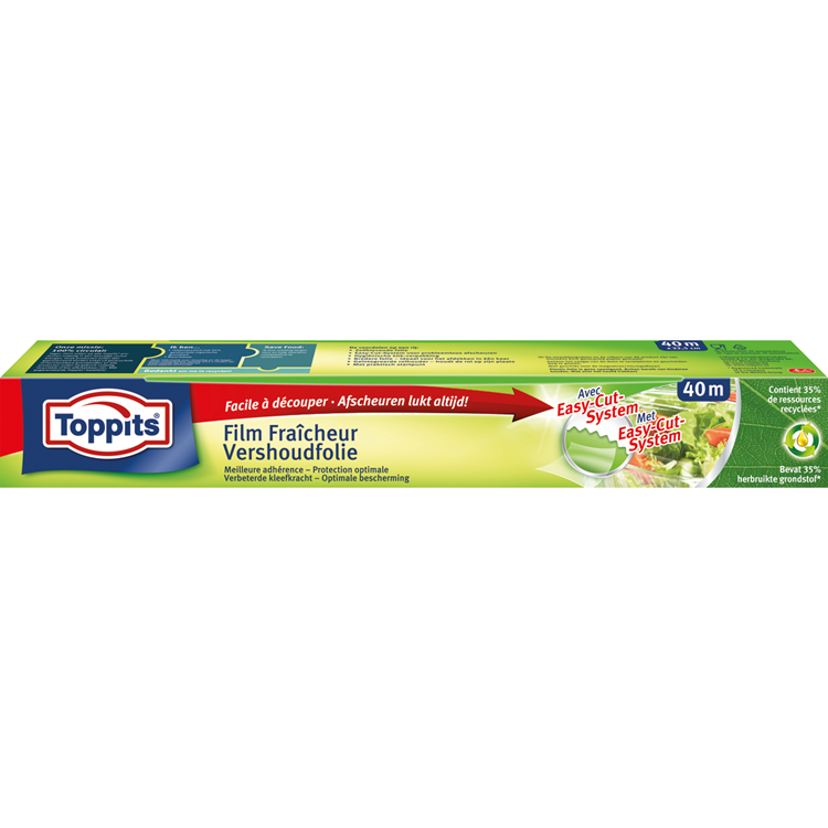 Toppits 1067532 - pellicola trasparente 40m 32,5cm | 24 pezzi