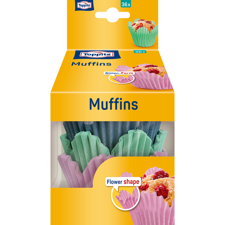 Toppits 1067516 - farina per muffin 36 pezzi | 16 pezzi