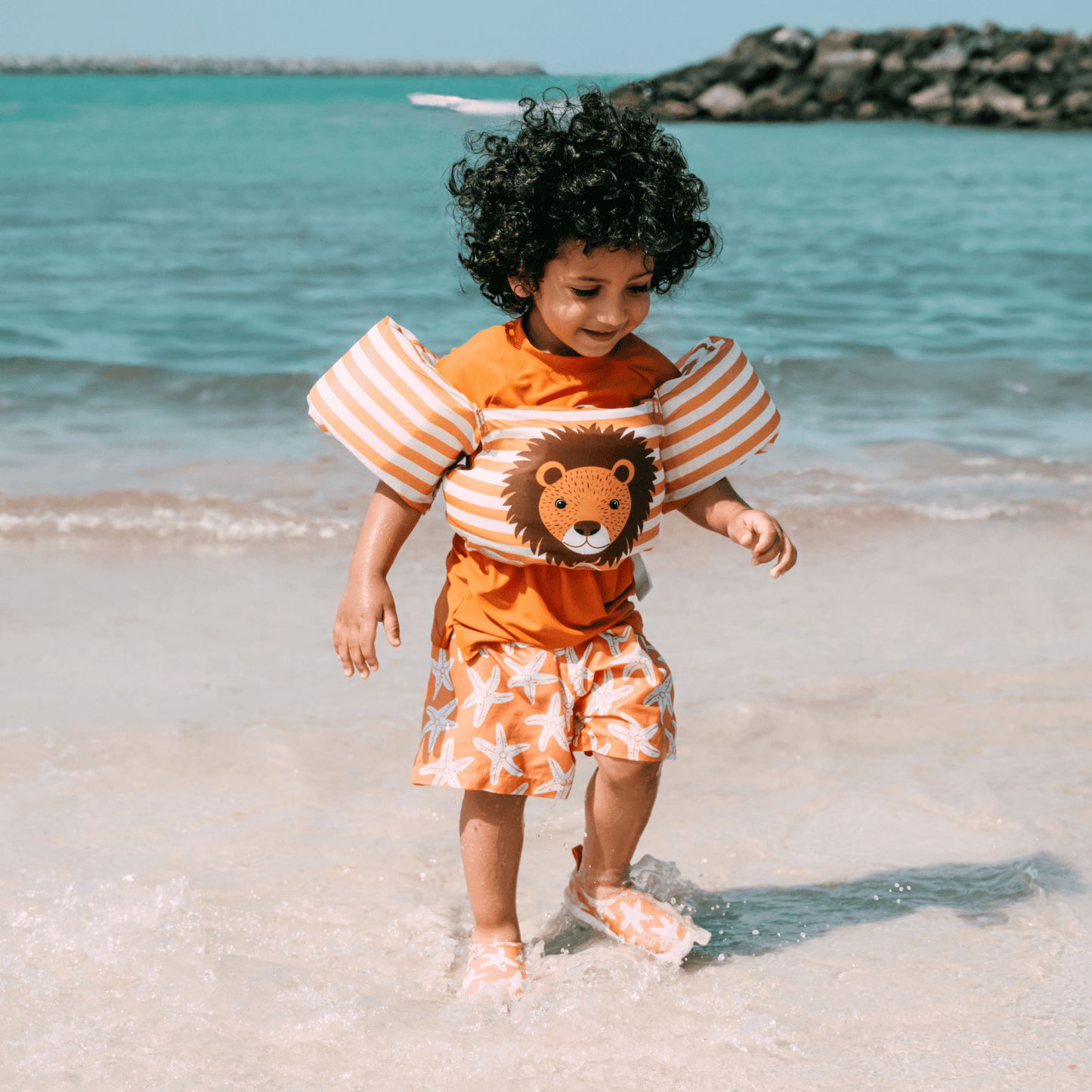 Flusso | Jumper brown White Puddle 2-6 anni