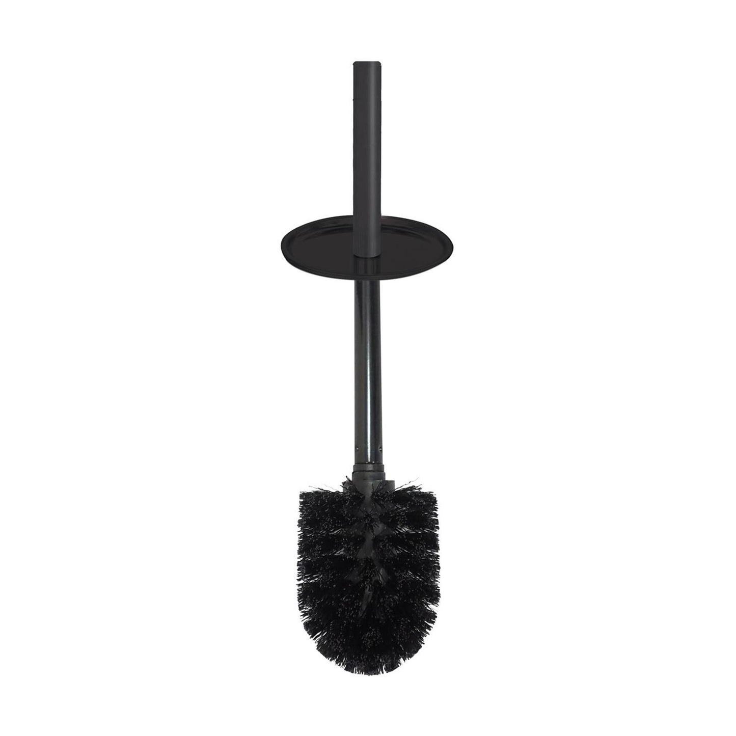 Casa holandesa cepillo para el baño holandés en el soporte de acero inoxidable negro