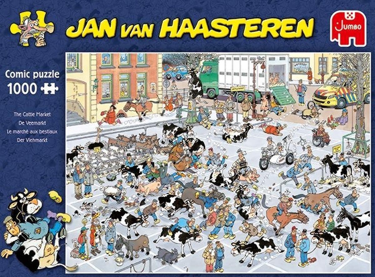 Jumbo puzzle Jan van Haasteren il mercato del bestiame 1000 pezzi
