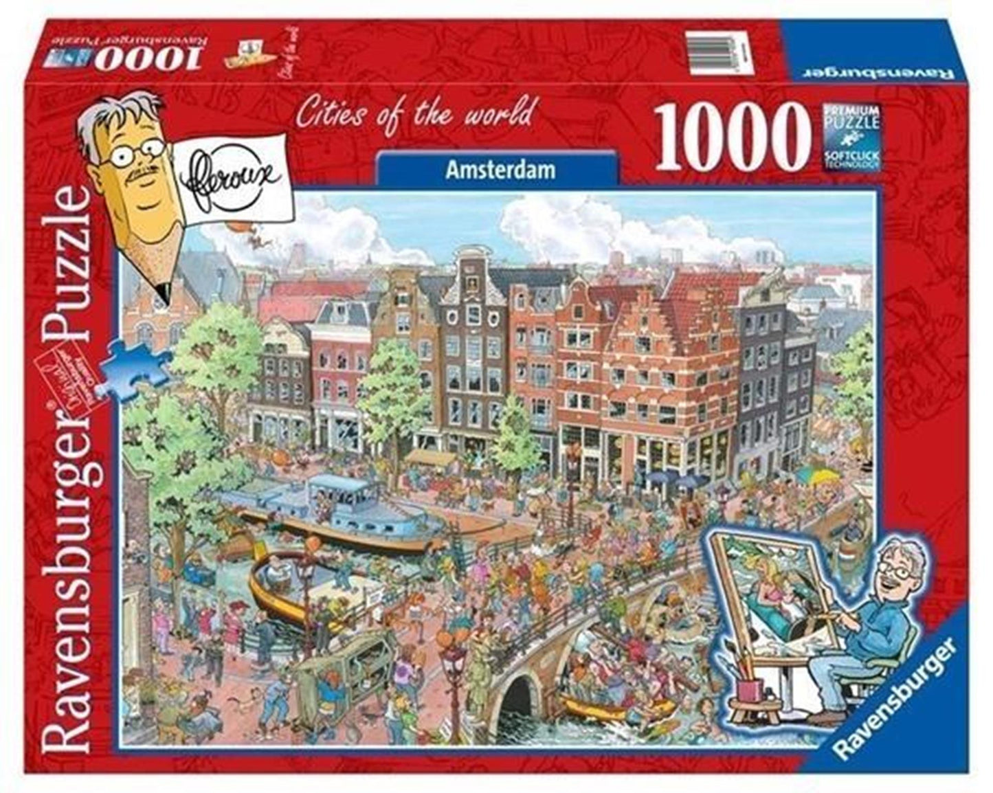 RAVENSBURGER puzzle puzzle Fleroux Amsterdam, 1000st.
