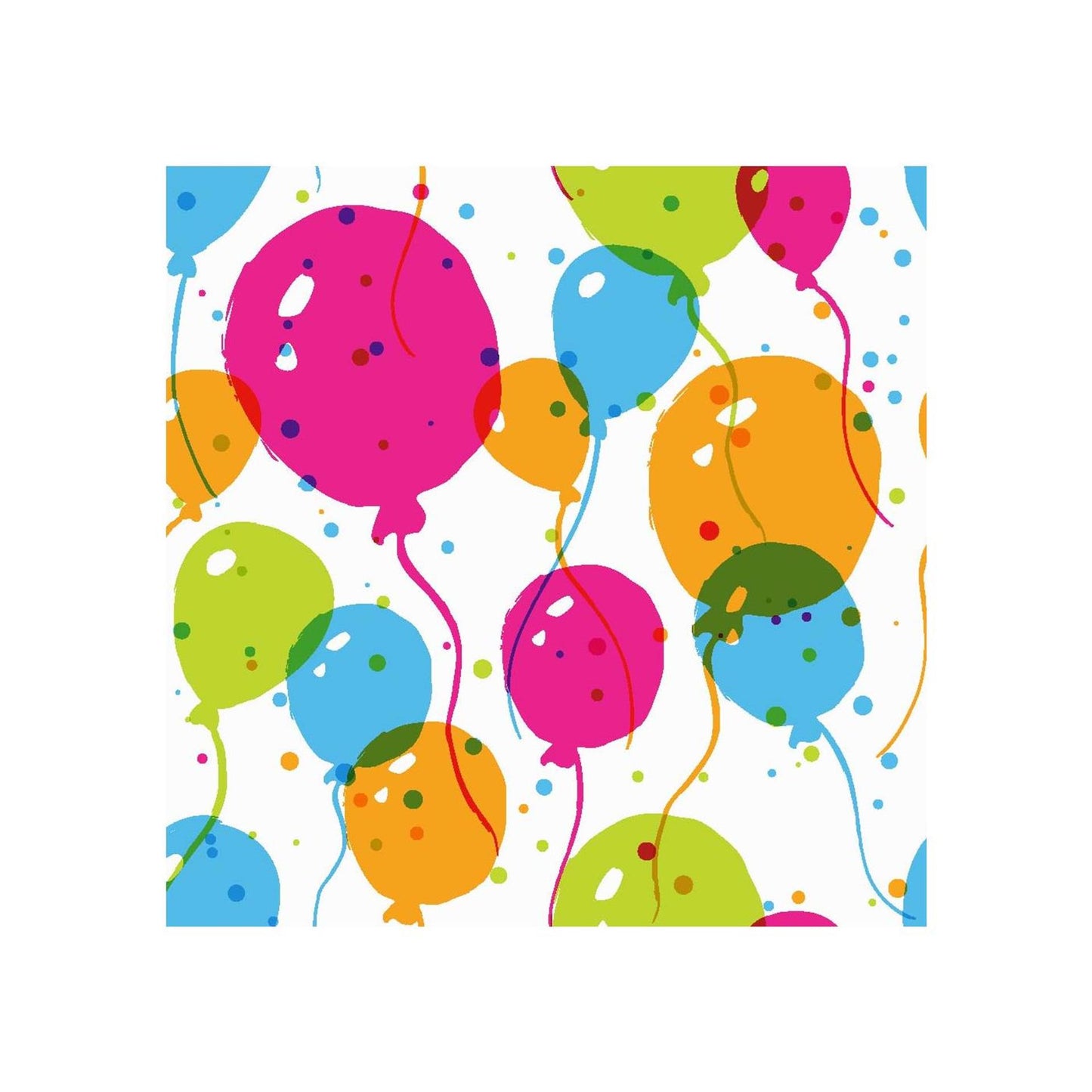 Saplatinantes globos de salpicaduras 33x33 cm